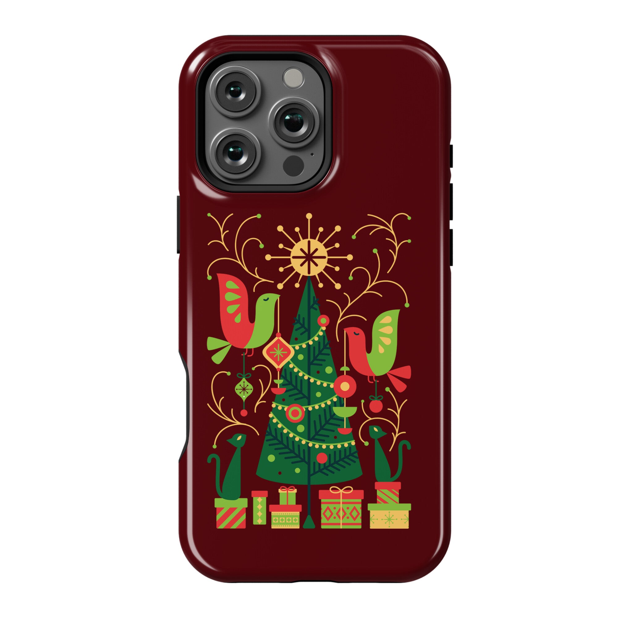 Vintage Christmas Tree Decorating Phone Case